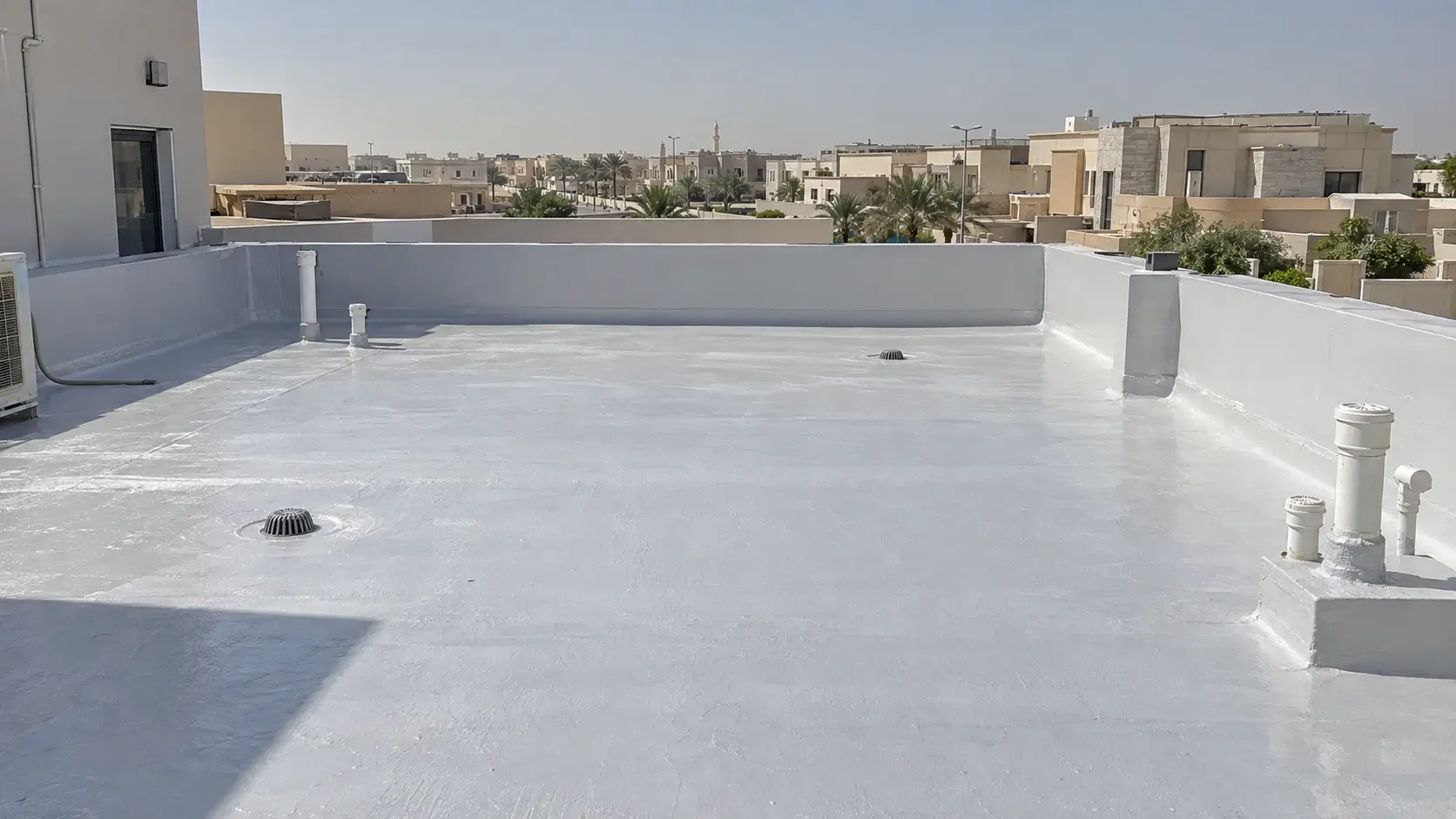 عزل سطح فيلا بالأغشية
